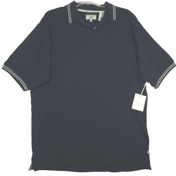 Pure & Simple Golf Men's Size M/M Polo T Shirt Sports Short Sleeve Navy … - Picture 1 of 11